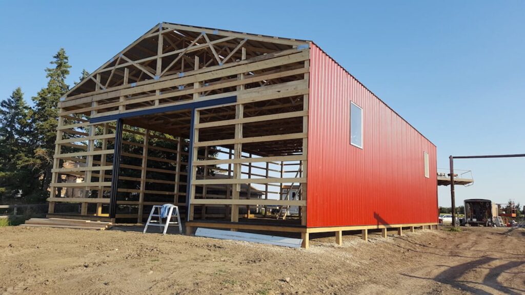 post-frame buildings in Alberta