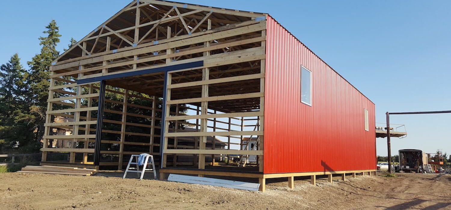 post-frame buildings in Alberta